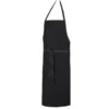 Tablier de cuisine mixte Robur Pise noir 100% coton