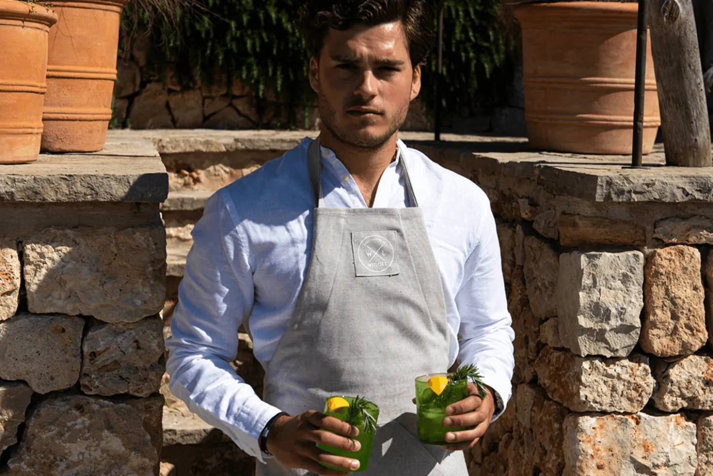 Tablier de cuisine Witloft en coton recyclé