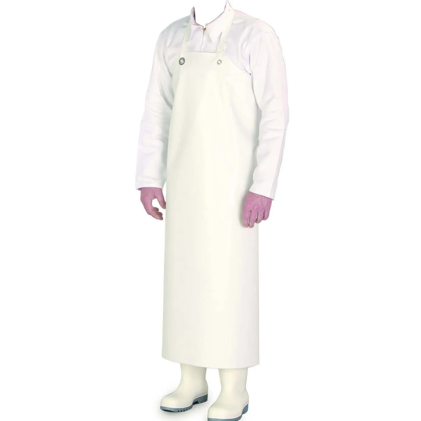 Tablier Professionnel PVC blanc tous usages 75x100cm