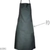 Tablier valet bleu Matfer avec bavette et poche