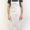Tablier valet professionnel 100% coton blanc 100 x 100cm