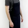 Tablier valet professionnel 100% coton noir 100 x 100cm