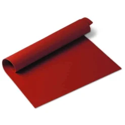 Tapis de cuisson en silicone 60x40cm coloris rouge