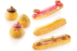 Tapis de cuisson Silikomart éclair et choux en silicone professionnel et fibres de verre micro-perforées 30x40cm