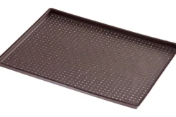Tapis à pizza Lékué 30x40cm en silicone Platinum marron