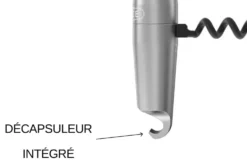Tire-bouchon aluminium Lance coloris métal fabriqué en France