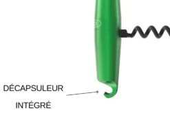 Tire-bouchon aluminium Lance coloris vert fabriqué en France