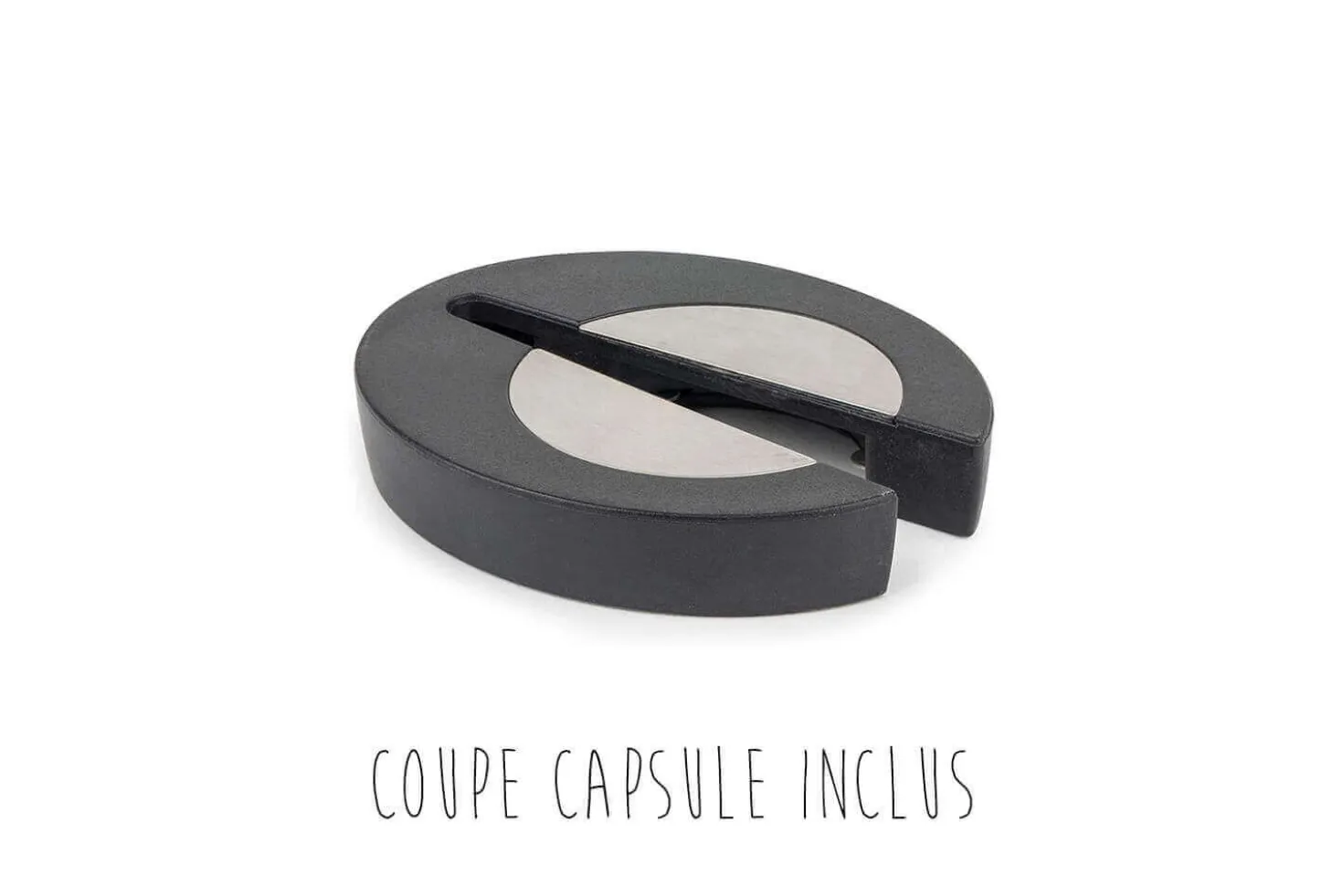 Tire bouchon à levier Peugeot Baltaz Dark en ABS et zamac de couleur noire avec coupe capsule 14cm