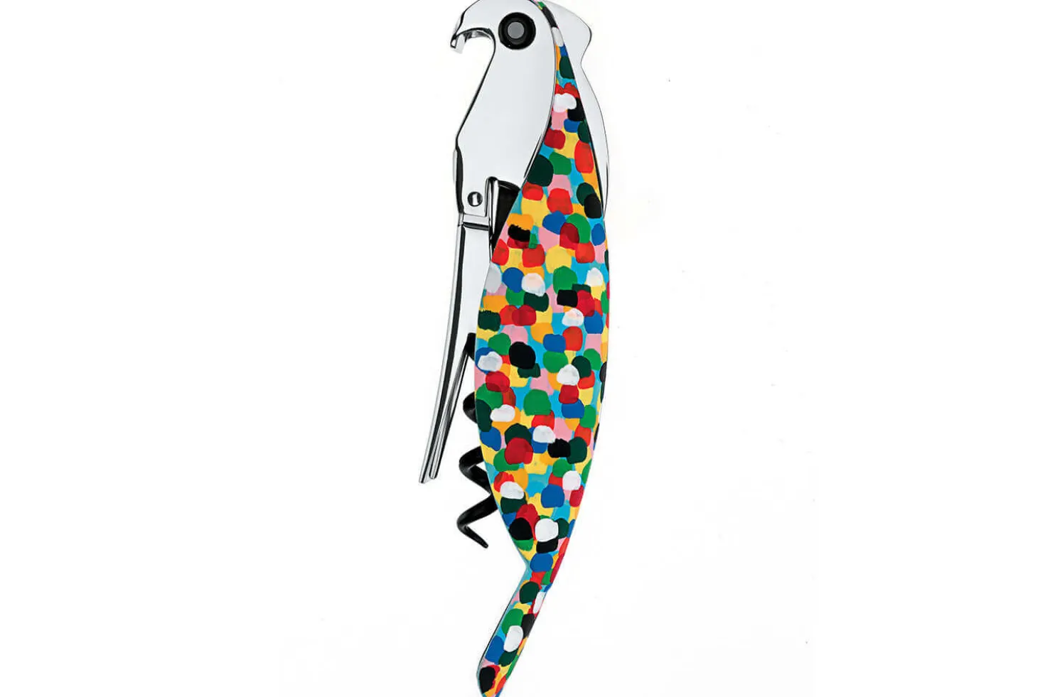 Tire-bouchon sommelier Alessi Parrot design par Alessandro Mendini