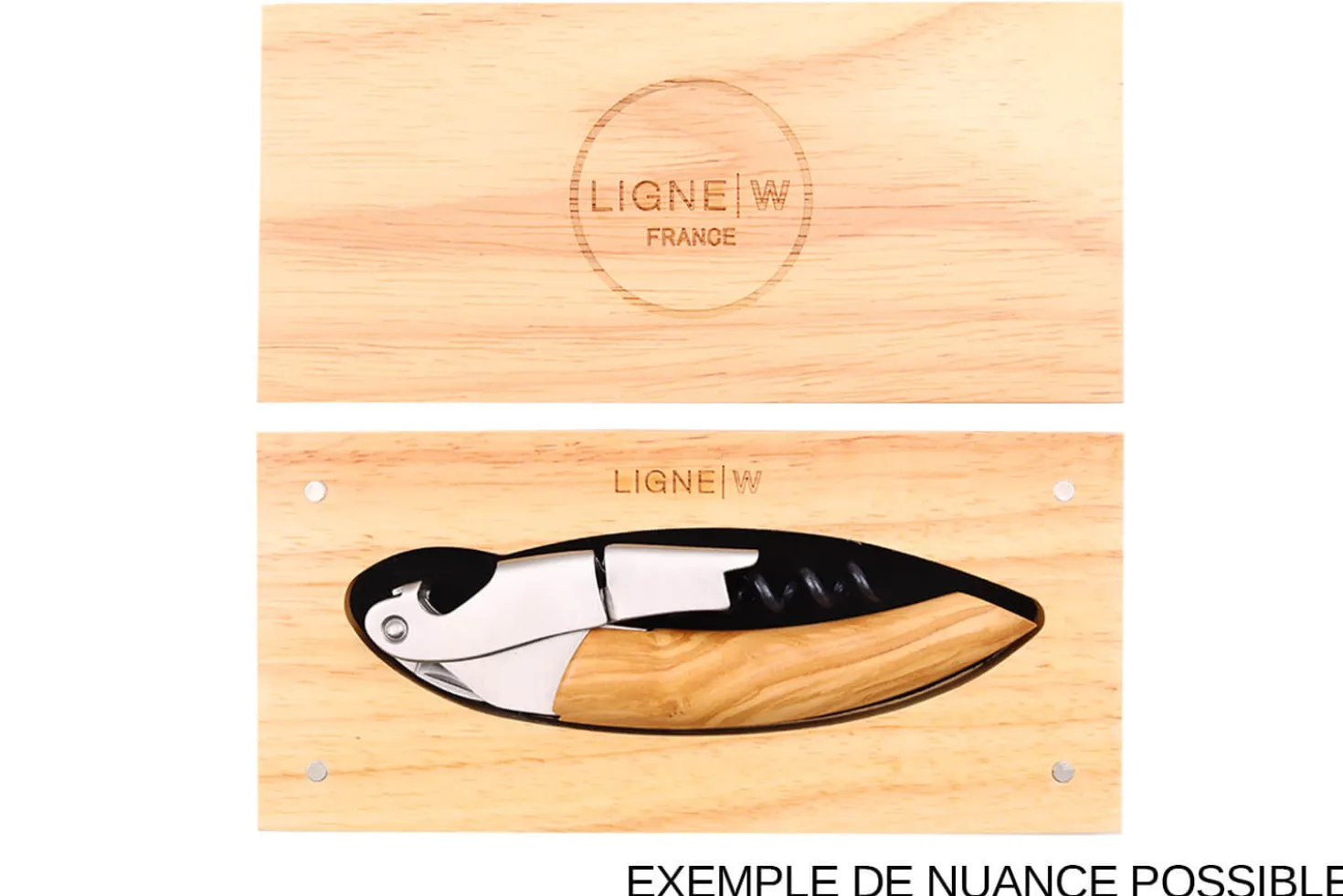 Tire-bouchon sommelier Ligne W Signature manche en olivier