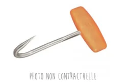 Tire carcasse inox Bargoin avec manche plastique orange capacité 60kg