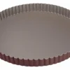 Tourtière ronde cannelée Gobel anti-adhérent fond fixe - Diamètre 28cm