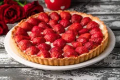 Tourtière ronde cannelée Gobel anti-adhérent fond fixe - Diamètre 26cm