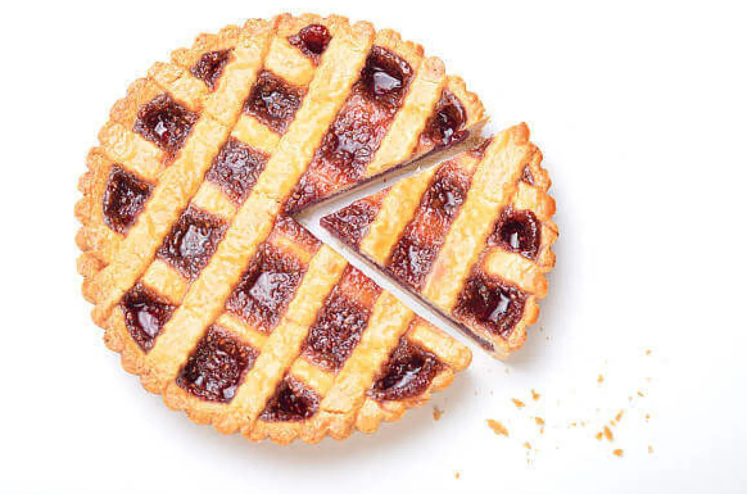 Tourtière ronde cannelée perforée Gobel fer blanc fond fixe
