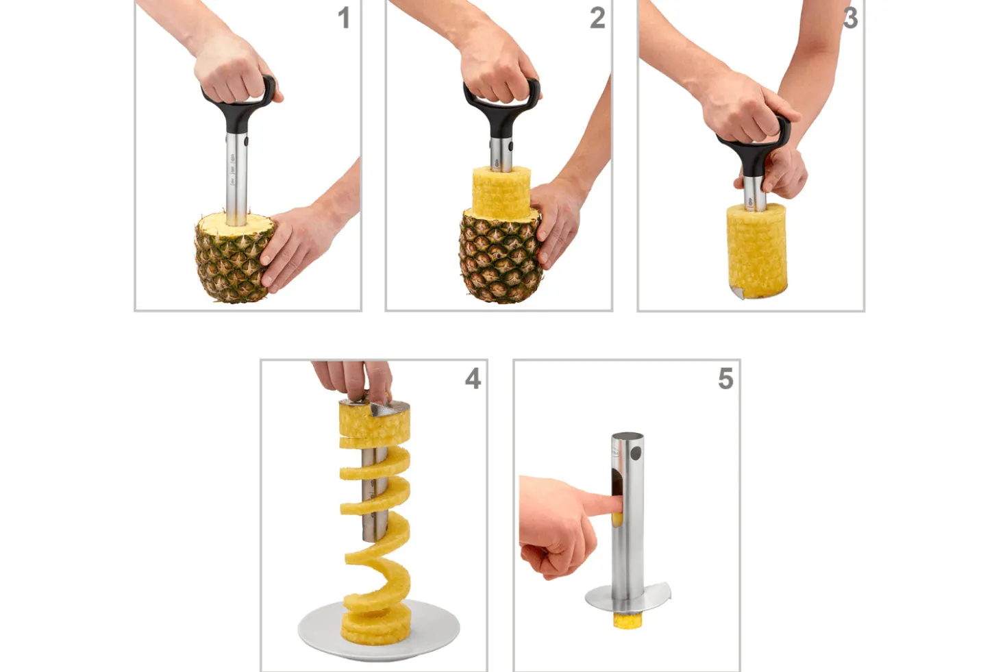 Tranche ananas professionnel Rosle en acier inoxydable 27cm