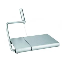 Trancheuse à fil manuelle inox pour foie gras, fromage et beurre