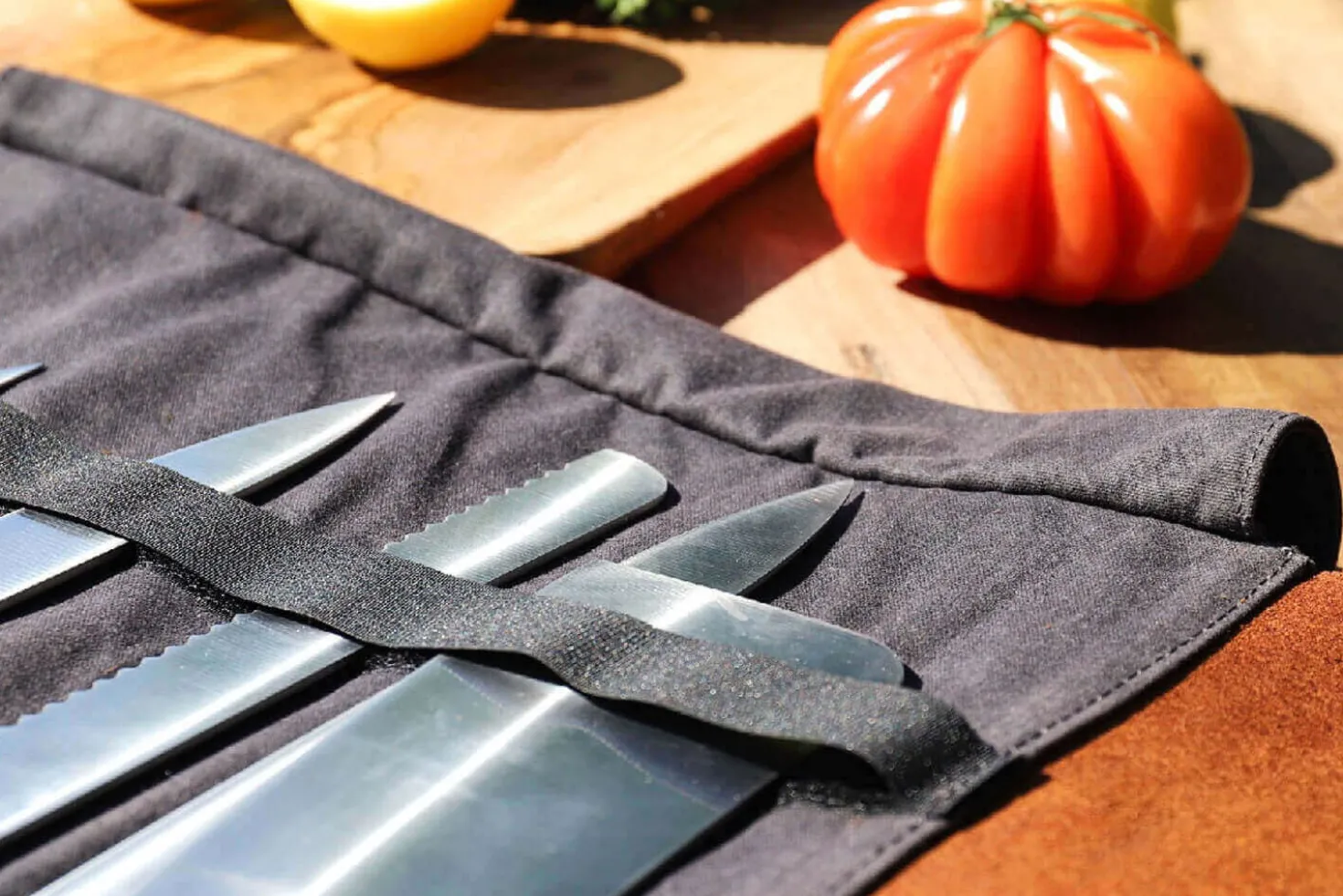 Trousse à couteaux vide Alaskan Maker Chef - 61x38,5cm avec 9 emplacements