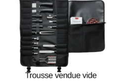 Trousse de cuisinier vide Triangle noire 65 x 48cm