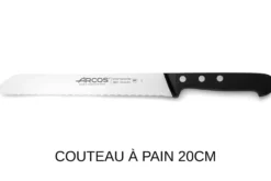 Trousse 8 places Arcos & Euro-Toques Universal + 5 couteaux forgés + 1 éplucheur