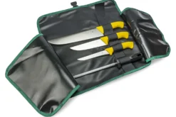 Trousse professionnelle de boucher 3 couteaux + 1 fusil Sanelli Skin