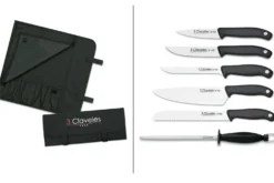 Valise de 5 couteaux EVO pour cuisiniers + fusil 3 Claveles