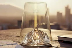 Verre à spiritueux long Alaskan Maker Topographic Fitz Roy en verre cristallin