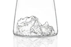 Verre à spiritueux long Alaskan Maker Topographic Gran Paradiso en verre cristallin