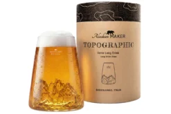 Verre à spiritueux long Alaskan Maker Topographic Sassolungo en verre cristallin