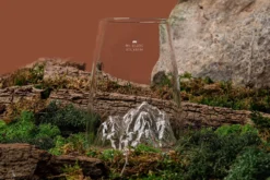 Verre à spiritueux long Alaskan Maker Topographic Mont Blanc en verre cristallin