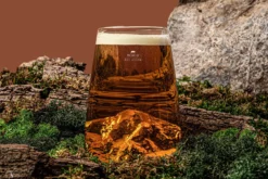 Verre à spiritueux long Alaskan Maker Topographic Monch en verre cristallin