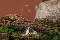 Verre à spiritueux long Alaskan Maker Topographic Mont Fuji en verre cristallin