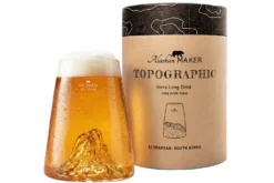 Verre à spiritueux long Alaskan Maker Topographic Seoraksan en verre cristallin