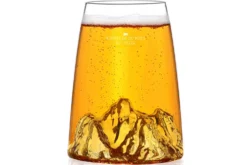 Verre à spiritueux long Alaskan Maker Topographic Aiguille du midi en verre cristallin