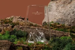 Verre à spiritueux long Alaskan Maker Topographic Aiguille du midi en verre cristallin