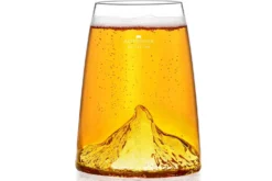 Verre à spiritueux long Alaskan Maker Topographic Mont Cervin en verre cristallin