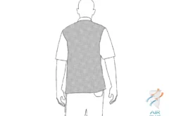 Veste de cuisine unisexe Egochef Ottavio Air Plus blanche 100% microfibre à manches courtes