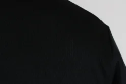 Veste de cuisine unisexe Egochef Ottavio Air Plus noire 100% microfibre à manches longues