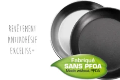Wok antiadhérent Cristel Casteline Amovible Exceliss en inox