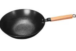 Wok Baumalu Gamme Roc en fonte d'acier légère 30cm