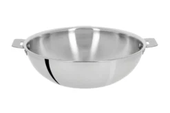 Wok Cristel Casteline amovible en inox 3 plis