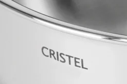 Wok Cristel Castel'Pro en acier inoxydable 18/10 3 ply avec 2 anses fixes