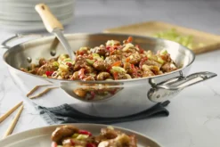 Wok De Buyer Affinity 32cm en acier inoxydable 5 ply