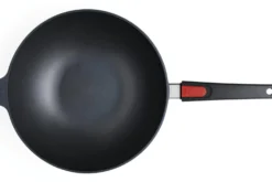 Wok Woll Diamond Lite en fonte d'aluminium manche amovible polymère