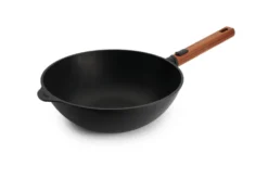 Wok Woll Diamond QXR Eco Logic en fonte d'aluminium manche amovible bois